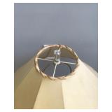 Solid Glass Base Lamp - (Very Heavy and smoke free)