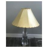 Solid Glass Base Lamp - (Very Heavy and smoke free)