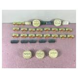 Lot of Vintage Tin split Shot & Hook Containers