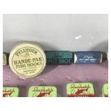 Lot of Vintage Tin split Shot & Hook Containers