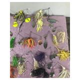 Large Lot of Bass Spinner Fishing Lures