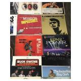 Lot of Vinyl Music Records - Johnny Cash - Diana Ross - The Beach Boys - The Statler Brothers - C.W. McCall - Elton John and More