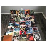 Lot of Music Vinyl Records - Elvis Presley - Elton John - Woodstock - Blood Sweat & Tears - Bachman Turner Overdrive - Dean Martin - Blondie & More