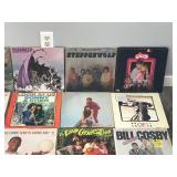Lot of Music Vinyl Records - Steppen Wolf - Molly Hatchet - Nazareth - Grease - Bill Cosby - Styx - ZZ Top - The Steve Miller Band - Bad Co. - Sonny & Cher & More