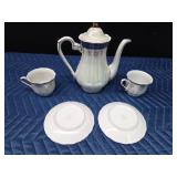 Collectible Limoges China tea set for two - made in France