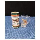 1991 Brazil Budweiser Mug and deer mug