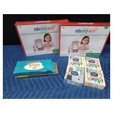 Oil pastels, watercolor paints, Cray paints, 4 puzzles and 2 art kits