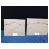 2 Framed sand art pictures