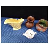 2 Planters and 2 vases