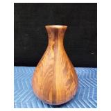 Large wood vase