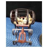 Wine rack with corks and 1950