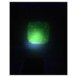 Vintage Green Depression Glass Indiana Lorain Basket 10.25” Dinner Plate  - Shines Green when hit with a black light