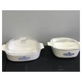 Lot of 5 Vintage Corning Ware Casserole Dishes