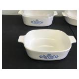 Lot of 5 Vintage Corning Ware Casserole Dishes