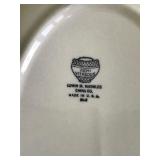 Vintage Dish Set - Semi Vitreous Edwin M. Knowles China Co. Made in USA