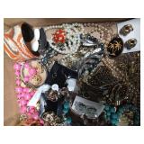 Flat of jewelry including Napier, BSK and more