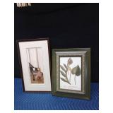 1 Numbered & signed framed print (331/1000 MM) and 1 vintage botanical art print titled "Arum Hortense" from Johann Wilhelm Weinmann