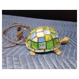 Stained glass turtle light