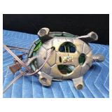 Stained glass turtle light