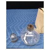 Vintage Wheaton Scientific alcohol burner with glass cap