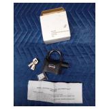 US Patrol heavy duty siren padlock alarm with 3 keys, batteries and instructions