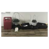 2 - Coleman Propane Lanterns with Cases
