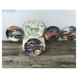 4 - Terry Redlin Collector plates & 1 Minnesota Land of 10,000 Lakes Plate