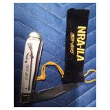 NRA-ILA 1975-2015 knife and a Eagle knife