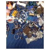 Lot of advertised key rings, keys and more