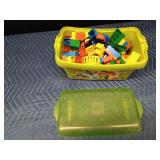 Lego tote of preschool Legos
