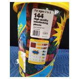 Tyco bucket of pre-school super blocks