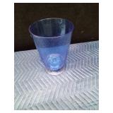 Stephanie Miron Cobalt Blue Bubble glass pedestal bowl vase