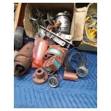 Fencing wire & hardware, boat parts, and tools