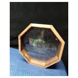 Iridescent stained glass octagon window