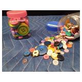 Vintage and modern buttons