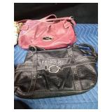 3 Rosetti purses and 1 other purse and a hat