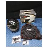 Nolan helmet with bag and accessories