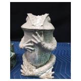 Fountain and garden frog
