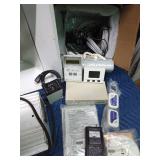 Growing light with calibration system, power converter box and branch clips with twine