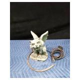 Gargoyle garden water spitter with pump