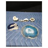 4 Geodes and 2 slabs of agates