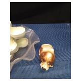 Angel garden statue, dog planter, sprout planter, bowl and plant hanger