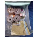 3 Drawer organizer cart on wheels full of craft supplies