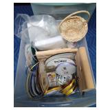 3 Drawer organizer cart on wheels full of craft supplies