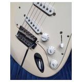 1973 Fender Stratocaster electric guitar Olympic white with bag