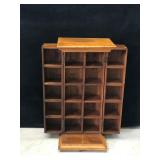 Solid Wood Storage Cabinet with Swing Out Doors - Smoke Free