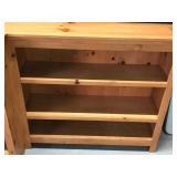 Solid Wood Shelving Unit with Adjustable Shelves - smoke free