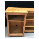 Solid Wood Shelving Unit with Adjustable Shelves - smoke free
