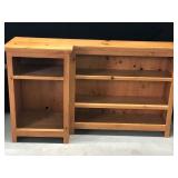 Solid Wood Shelving Unit with Adjustable Shelves - smoke free