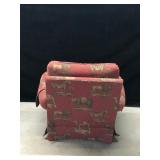 Large Plush Chair with Zebras, Lions, Elephants and Camels on it - smoke free